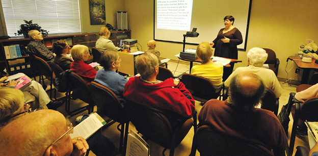 People attending a Public Education Presentation