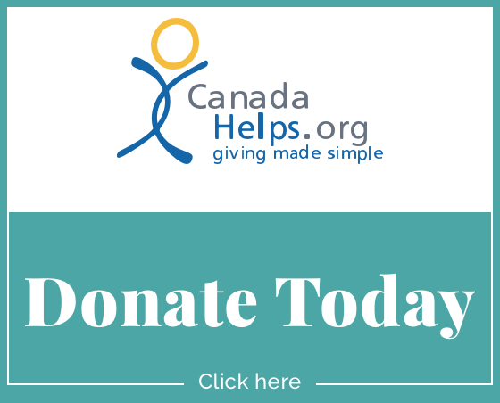 A Canada Helps image which says Donate Today